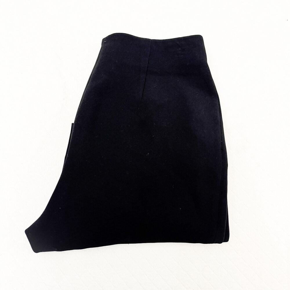 Cinq A Sept 5 a 7 Bow Accent Side Split Black Dress Pant Size 0